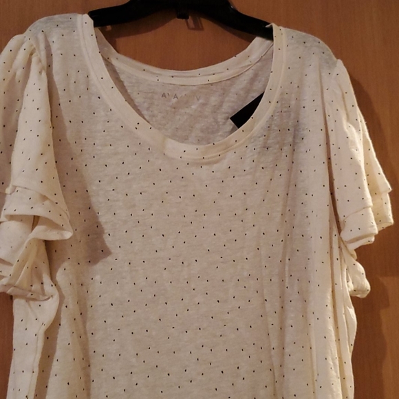 Womens Cream Polka Dot Sweater Top - Picture 2 of 5